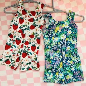 Little One Shop Athletic Rompers 12-18m NWOT